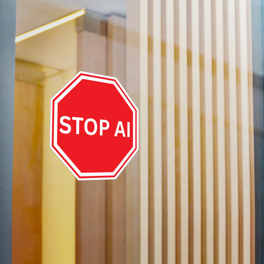 Stop AI Sticker